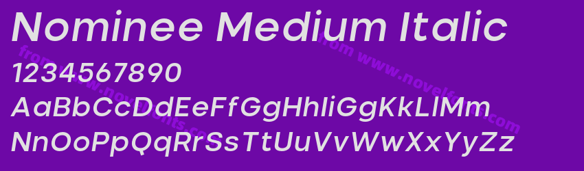 Nominee Medium ItalicPreview Nominee Medium ItalicPreview