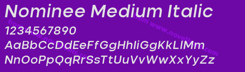 Nominee Medium ItalicPreview Nominee Medium ItalicPreview