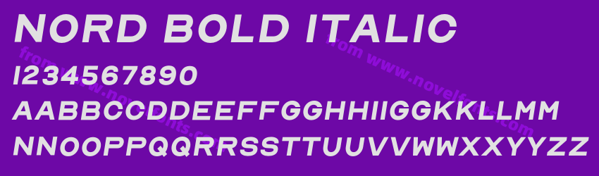 Nord Bold ItalicPreview Nord Bold ItalicPreview
