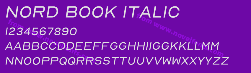 Nord Book ItalicPreview Nord Book ItalicPreview