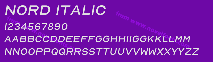 Nord ItalicPreview Nord ItalicPreview