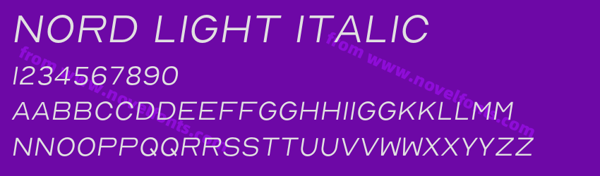 Nord Light ItalicPreview Nord Light ItalicPreview