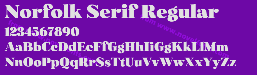 Norfolk Serif RegularPreview Norfolk Serif RegularPreview