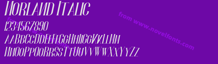 Norland ItalicPreview Norland ItalicPreview