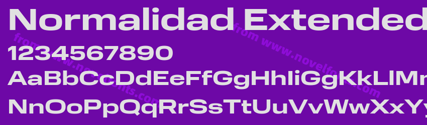 Normalidad Extended BoldPreview Normalidad Extended BoldPreview