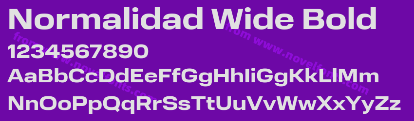Normalidad Wide BoldPreview Normalidad Wide BoldPreview