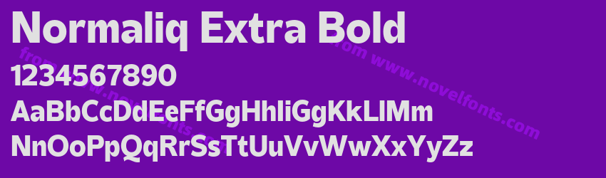 Normaliq Extra BoldPreview Normaliq Extra BoldPreview