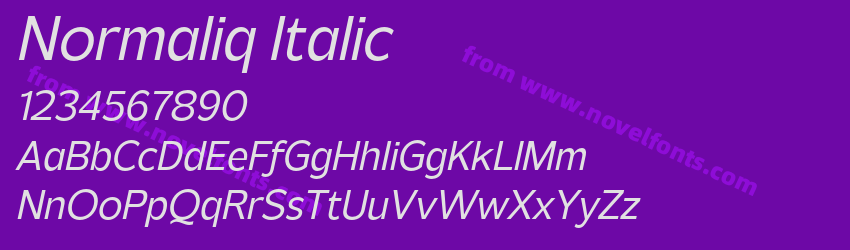 Normaliq ItalicPreview Normaliq ItalicPreview