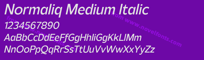 Normaliq Medium ItalicPreview Normaliq Medium ItalicPreview