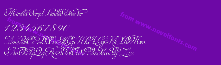 Mirella Script Limited Free VerPreview