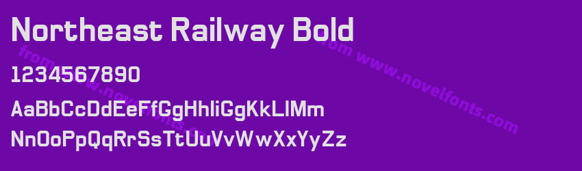 Northeast Railway BoldPreview Northeast Railway BoldPreview