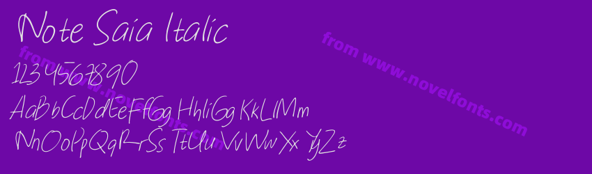 Note Saia ItalicPreview Note Saia ItalicPreview
