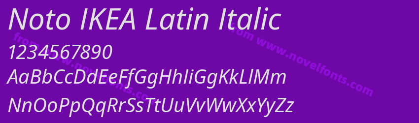 Noto IKEA Latin ItalicPreview Noto IKEA Latin ItalicPreview
