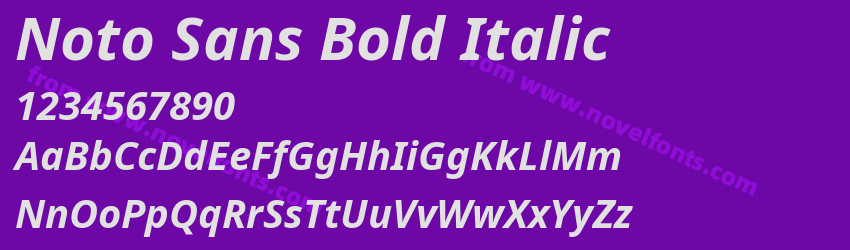 Noto Sans Bold ItalicPreview Noto Sans Bold ItalicPreview