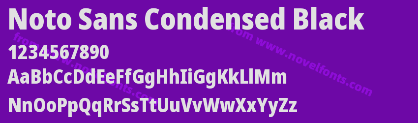 Noto Sans Condensed BlackPreview Noto Sans Condensed BlackPreview