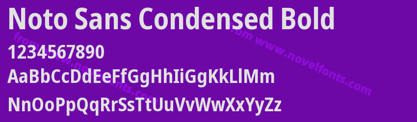 Noto Sans Condensed BoldPreview Noto Sans Condensed BoldPreview