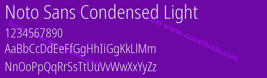 Noto Sans Condensed LightPreview Noto Sans Condensed LightPreview