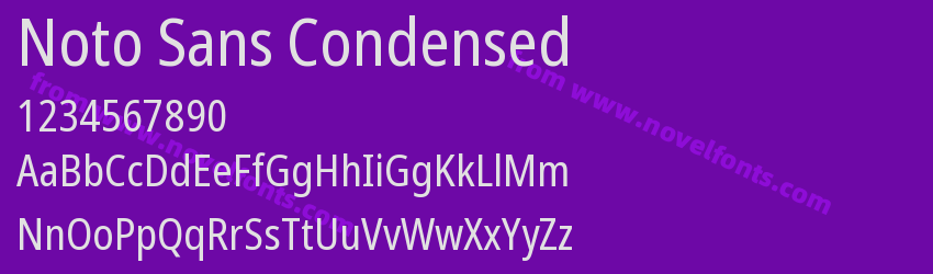 Noto Sans CondensedPreview Noto Sans CondensedPreview