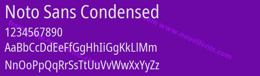 Noto Sans CondensedPreview Noto Sans CondensedPreview
