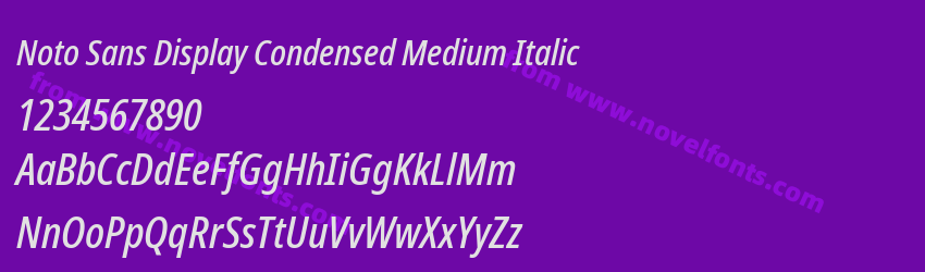 Noto Sans Display Condensed Medium ItalicPreview Noto Sans Display Condensed Medium ItalicPreview