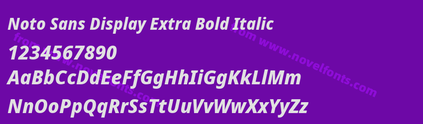 Noto Sans Display Extra Bold ItalicPreview Noto Sans Display Extra Bold ItalicPreview