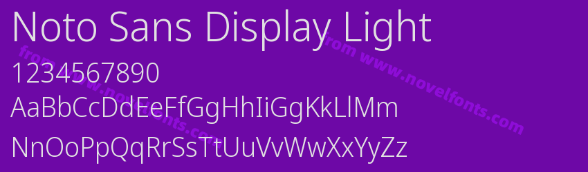 Noto Sans Display LightPreview Noto Sans Display LightPreview