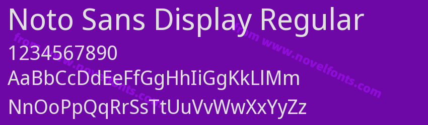 Noto Sans Display RegularPreview Noto Sans Display RegularPreview