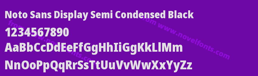 Noto Sans Display Semi Condensed BlackPreview Noto Sans Display Semi Condensed BlackPreview