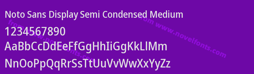 Noto Sans Display Semi Condensed MediumPreview Noto Sans Display Semi Condensed MediumPreview
