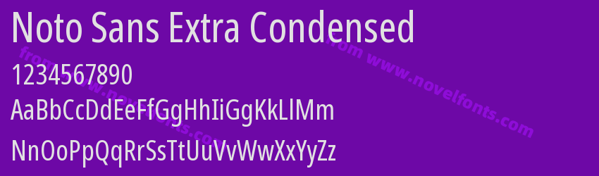 Noto Sans Extra CondensedPreview Noto Sans Extra CondensedPreview