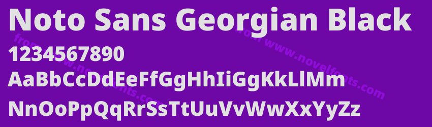 Noto Sans Georgian BlackPreview Noto Sans Georgian BlackPreview