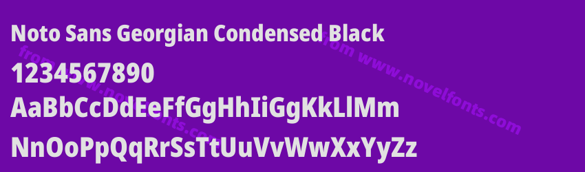 Noto Sans Georgian Condensed BlackPreview Noto Sans Georgian Condensed BlackPreview