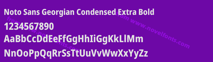 Noto Sans Georgian Condensed Extra BoldPreview Noto Sans Georgian Condensed Extra BoldPreview