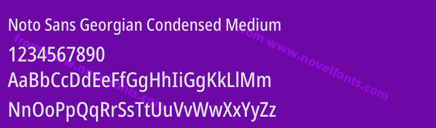 Noto Sans Georgian Condensed MediumPreview Noto Sans Georgian Condensed MediumPreview