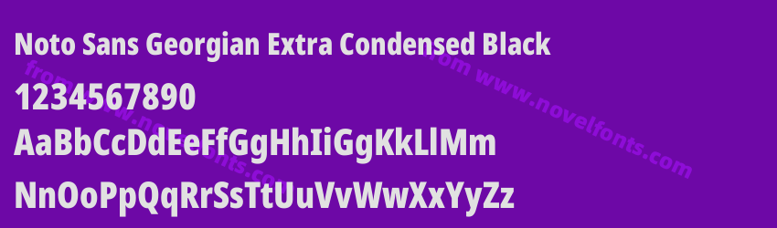 Noto Sans Georgian Extra Condensed BlackPreview Noto Sans Georgian Extra Condensed BlackPreview