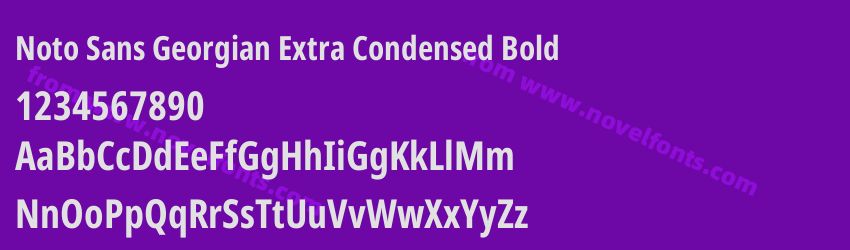 Noto Sans Georgian Extra Condensed BoldPreview Noto Sans Georgian Extra Condensed BoldPreview