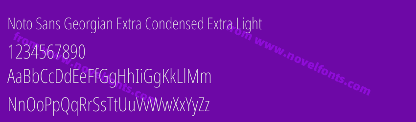 Noto Sans Georgian Extra Condensed Extra LightPreview Noto Sans Georgian Extra Condensed Extra LightPreview