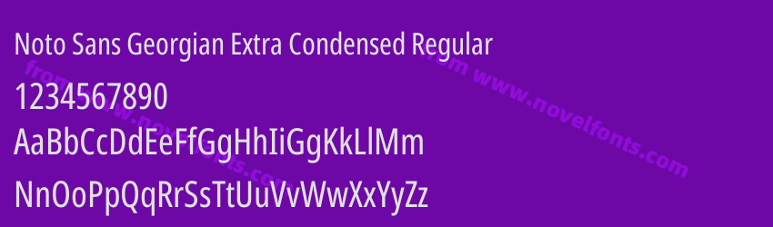 Noto Sans Georgian Extra Condensed RegularPreview Noto Sans Georgian Extra Condensed RegularPreview