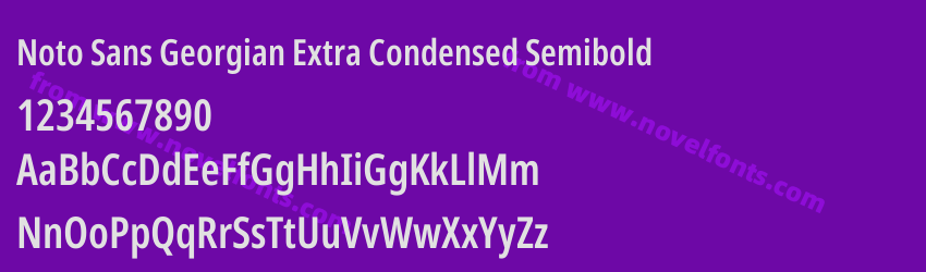 Noto Sans Georgian Extra Condensed SemiboldPreview Noto Sans Georgian Extra Condensed SemiboldPreview