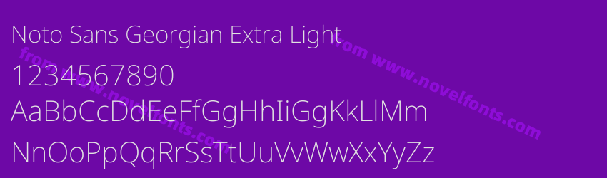 Noto Sans Georgian Extra LightPreview Noto Sans Georgian Extra LightPreview