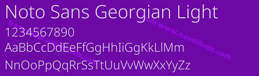 Noto Sans Georgian LightPreview Noto Sans Georgian LightPreview