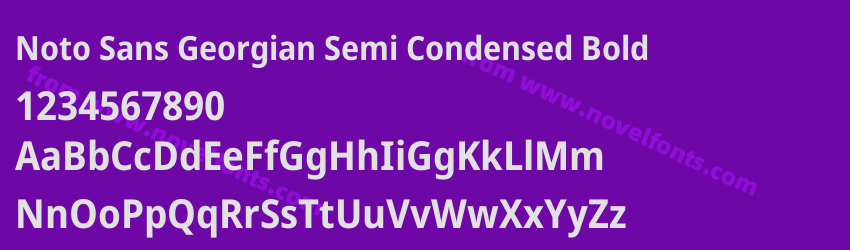 Noto Sans Georgian Semi Condensed BoldPreview Noto Sans Georgian Semi Condensed BoldPreview