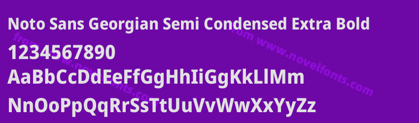 Noto Sans Georgian Semi Condensed Extra BoldPreview Noto Sans Georgian Semi Condensed Extra BoldPreview