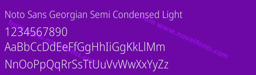Noto Sans Georgian Semi Condensed LightPreview Noto Sans Georgian Semi Condensed LightPreview