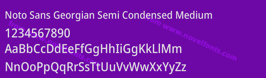 Noto Sans Georgian Semi Condensed MediumPreview Noto Sans Georgian Semi Condensed MediumPreview
