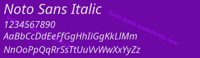 Noto Sans ItalicPreview Noto Sans ItalicPreview