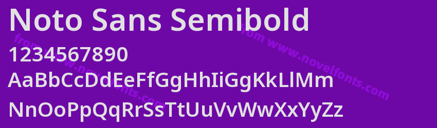 Noto Sans SemiboldPreview Noto Sans SemiboldPreview