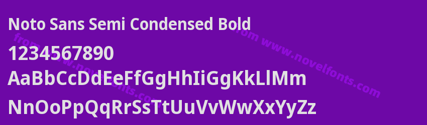 Noto Sans Semi Condensed BoldPreview Noto Sans Semi Condensed BoldPreview