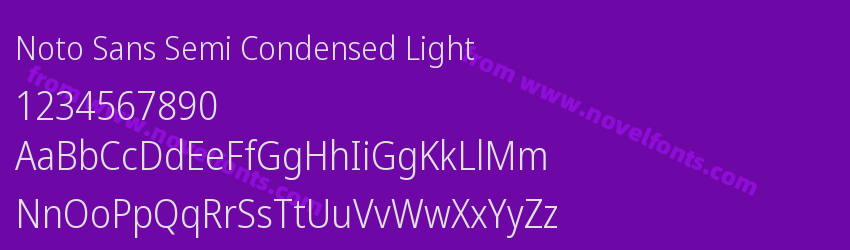 Noto Sans Semi Condensed LightPreview Noto Sans Semi Condensed LightPreview