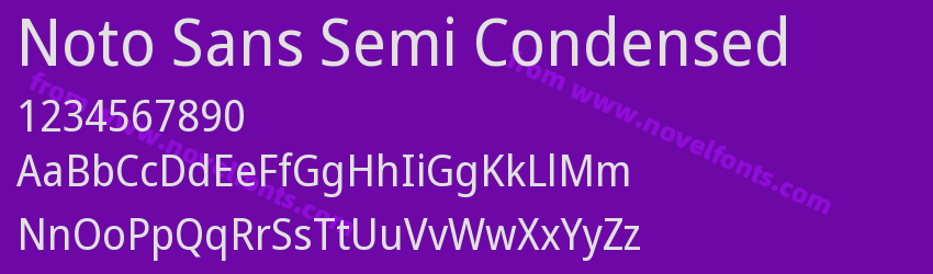 Noto Sans Semi CondensedPreview Noto Sans Semi CondensedPreview